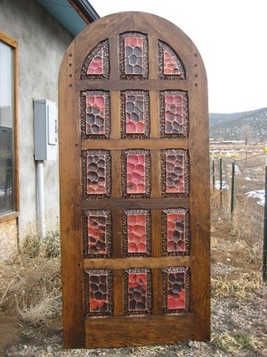 Exterior Doors - Copper 15 Panel Round Top