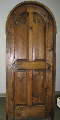 Exterior Doors - Four Panel Round Top Door